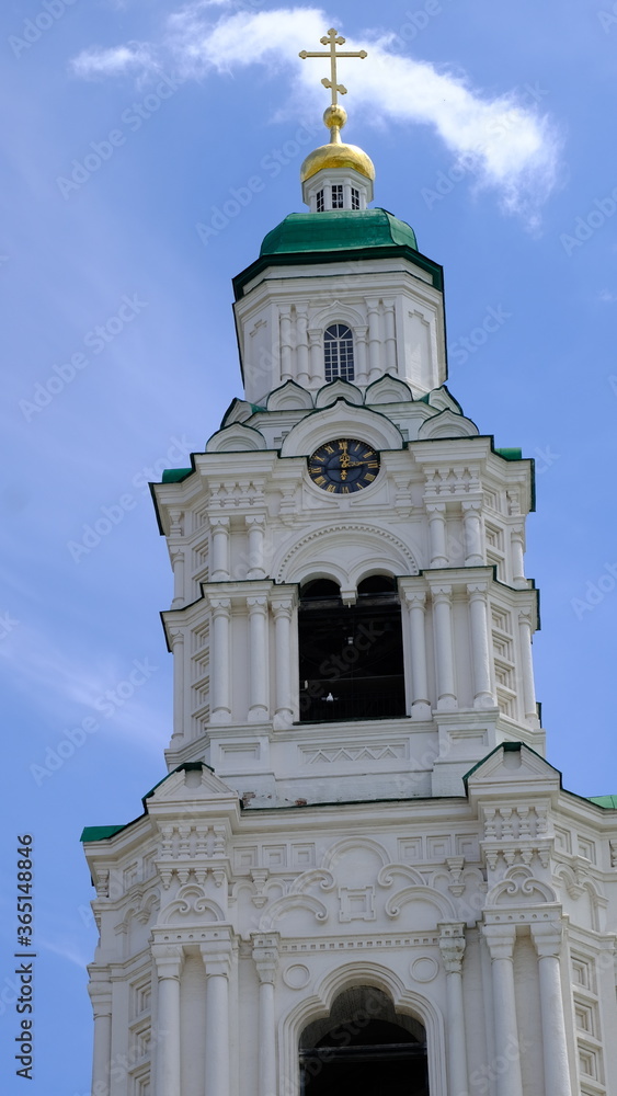 
Buildings of the Astrakhan Kremlin in Russia.