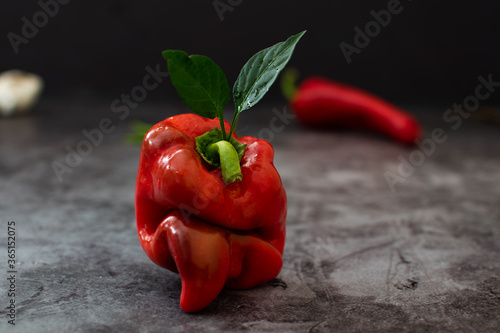 Fresh capia pepper with interesting form
