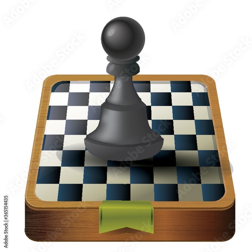 chess board with piece