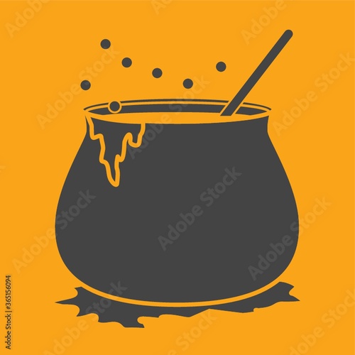 witch cooking pot