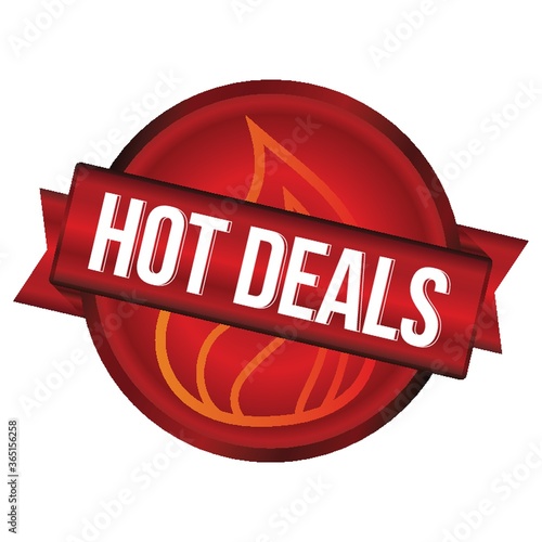 hot deals label