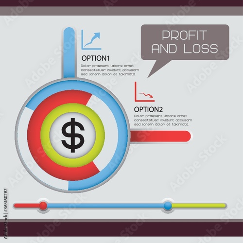 profit and loss infographic