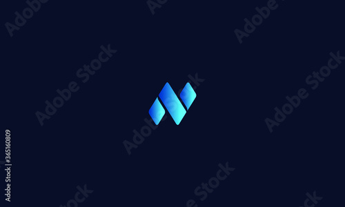 Abstract, Creative, Minimal and Unique Alphabet letters AV, N logo