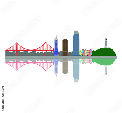 San Francisco Skyline United States City