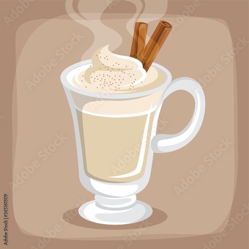 hot cream coffee