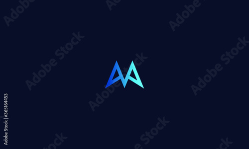 Abstract, Creative, Minimal and Unique Alphabet letters AA,M logo
