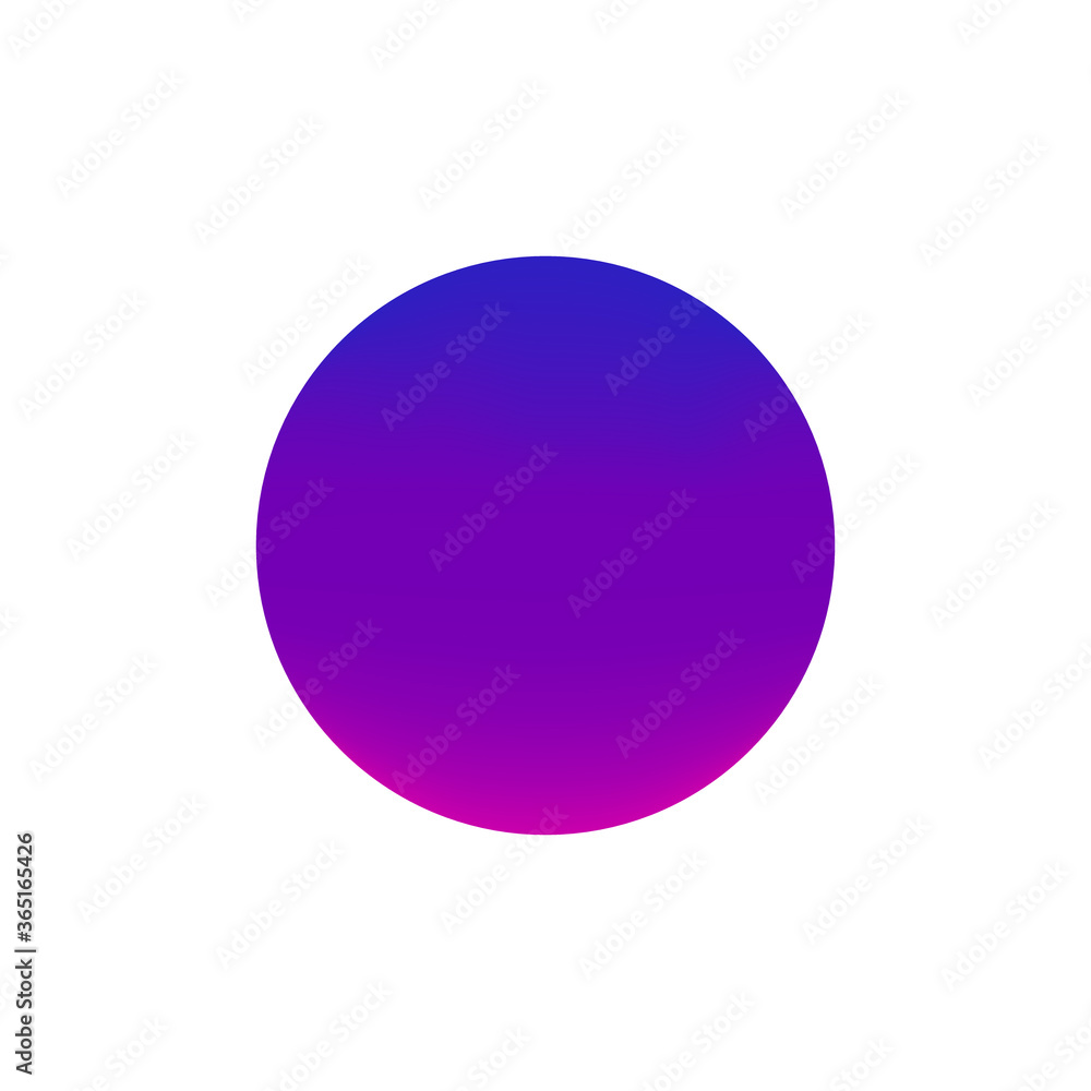 Green smooth circle. Vector illustration isolated on white background. Green smooth circle. Vector illustration isolated on white background.