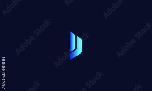 Abstract, Creative, Minimal and Unique Alphabet letter D logo