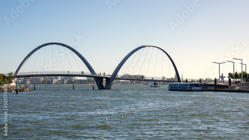 Fototapeta Naklejka Na Ścianę i Meble -  Elizabeth Quay Bridge at Perth Western Australia