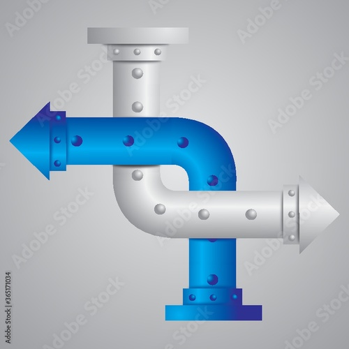 arrow pipes with closed sharp ends