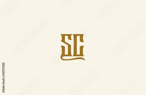 Vintage Classic Elegant SC Logotype