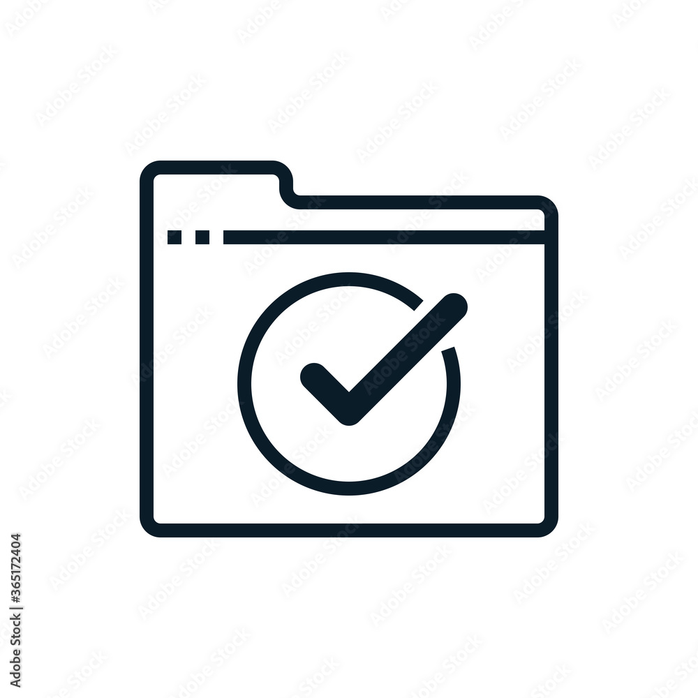 Check mark, approved with browser outline icons. Vector illustration. Editable stroke. Isolated icon suitable for web, infographics, interface and apps. Check mark, approved with browser outline icons. Vector illustration. Editable stroke. Isolated icon suitable for web, infographics, interface and apps.