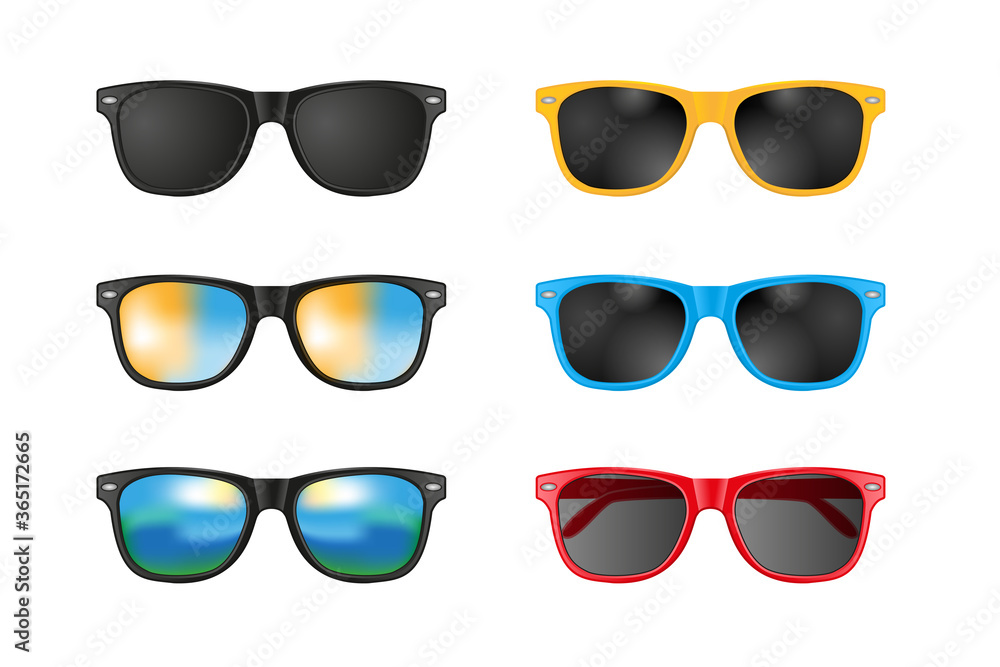 Vector set. Sunglasses. Vector set. Sunglasses.