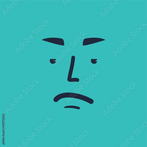sad face emoticon