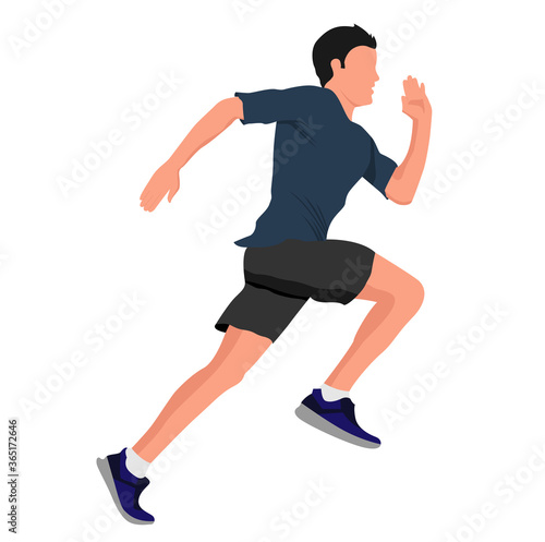 Running Man Illustration