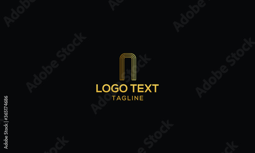 Alphabet letter icon logo N