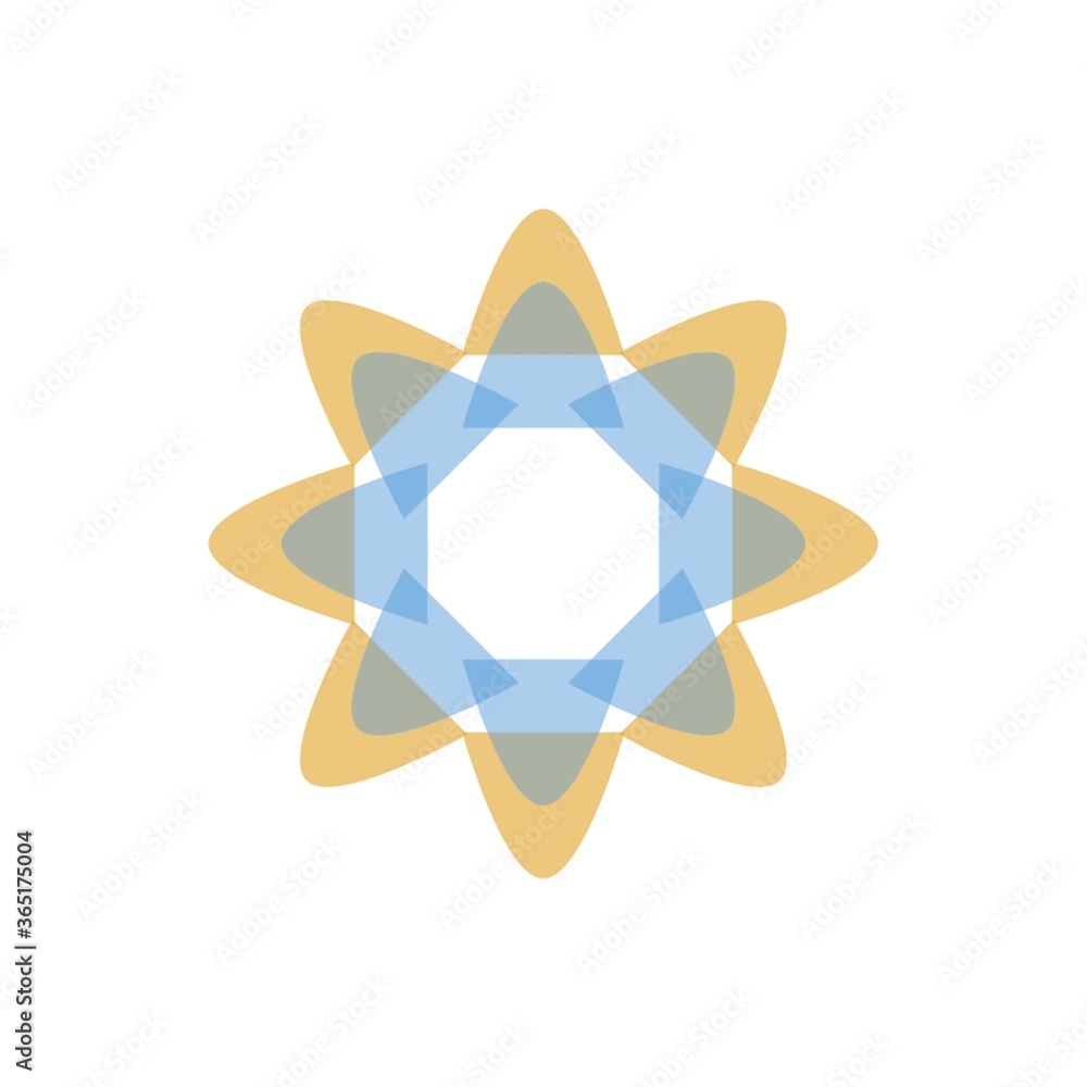 geometric flower design geometric flower design