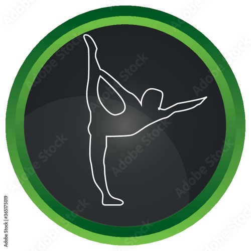 man practicing yoga
