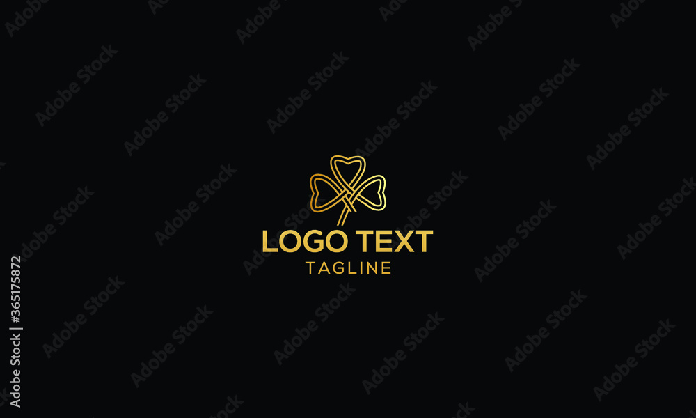 wellness unique heart logo design template