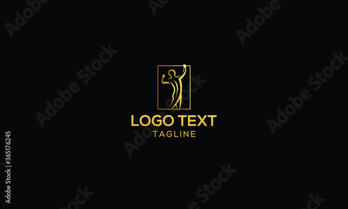 Body massage, wellness, health vector illustration logo