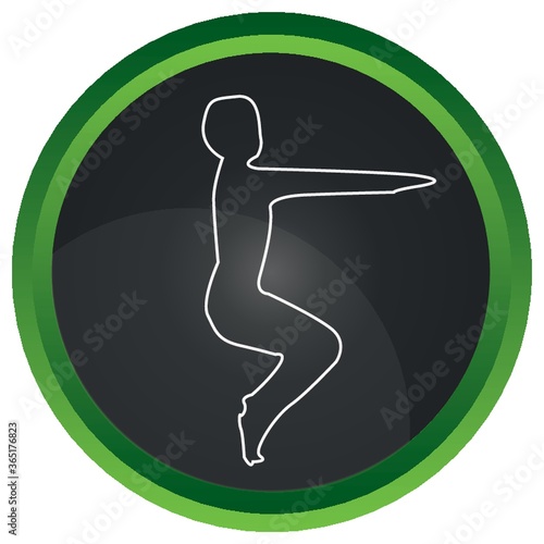 man practicing yoga pose