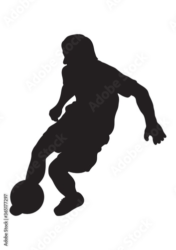 man playing football