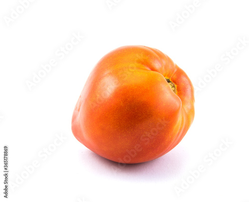 Red tomatoes on isolated on a white background.