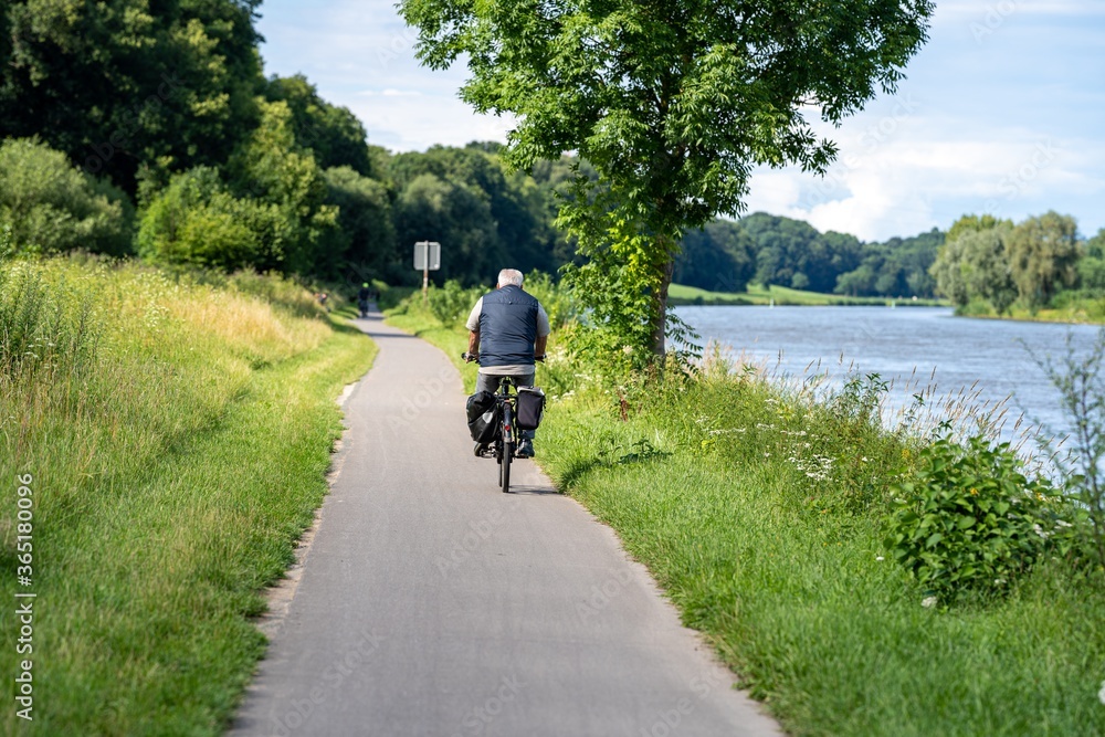 Naklejka premium Weser-Radweg