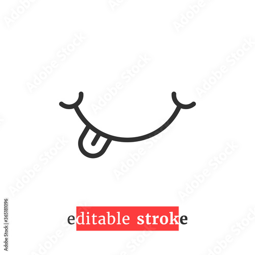 minimal editable stroke yummy icon