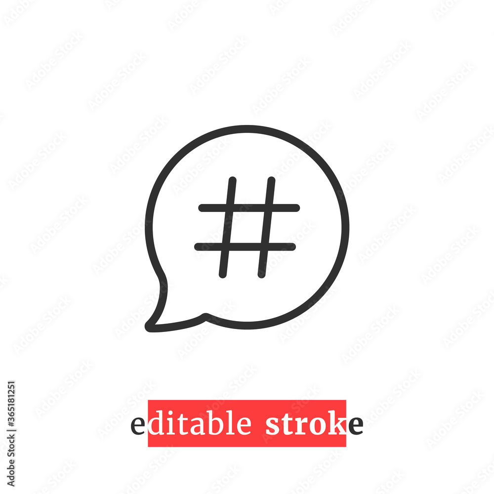Fototapeta premium minimal editable stroke relevant icon