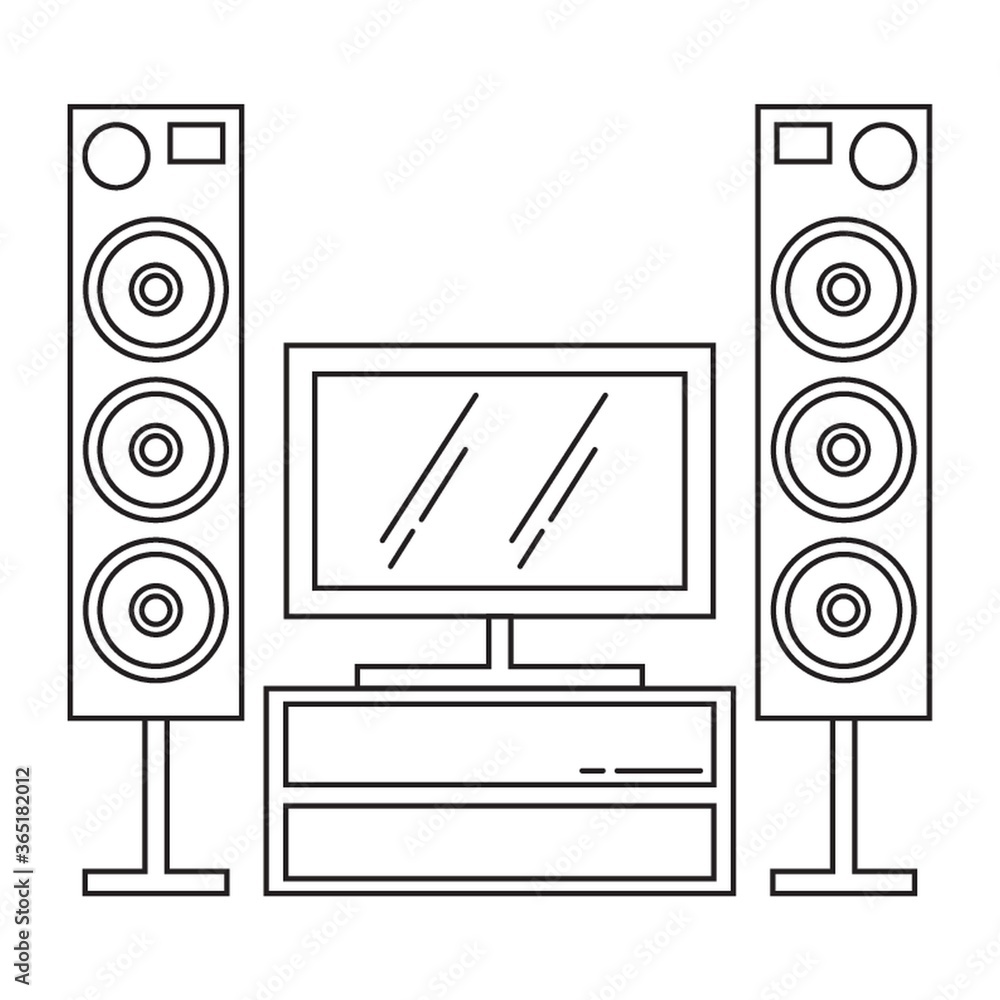 tower speakers and television tower speakers and television