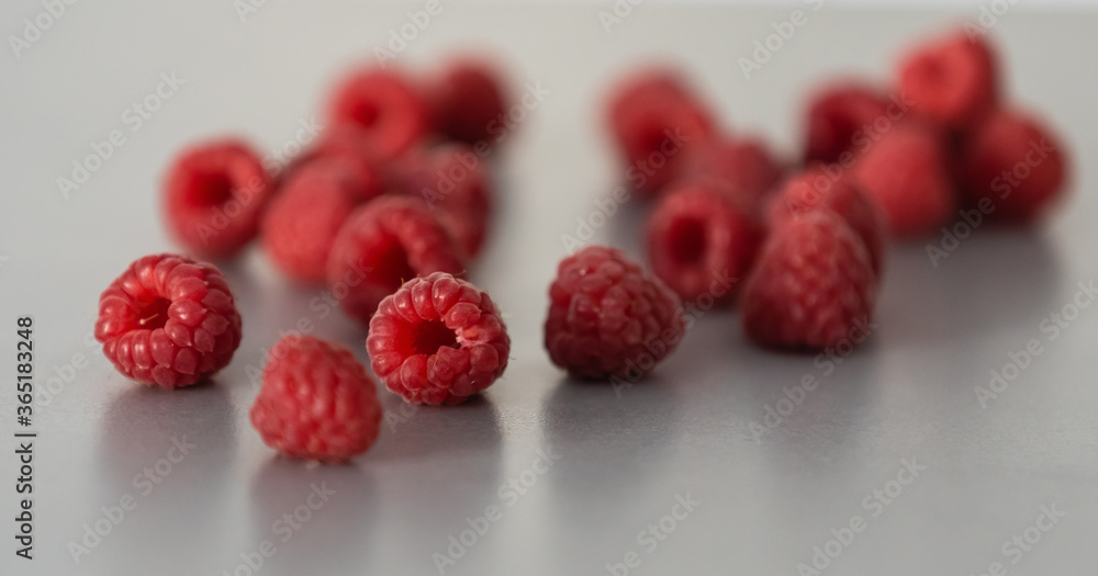 A beautiful selection of freshly picked ripe red raspberries. A beautiful selection of freshly picked ripe red raspberries.