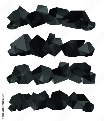 pile of charcoal , coal heaps of coals 