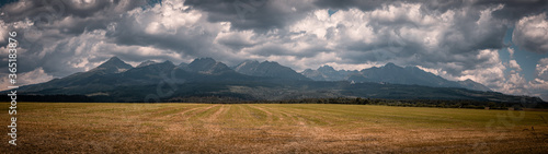 Panorama of the High Tatras mountain range