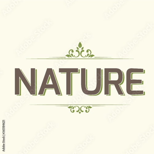 nature text design