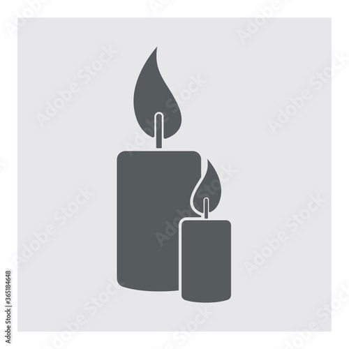 two candles burning