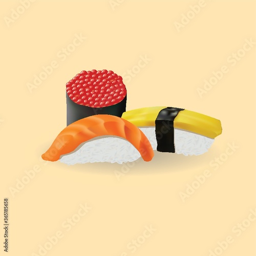 set of sushi