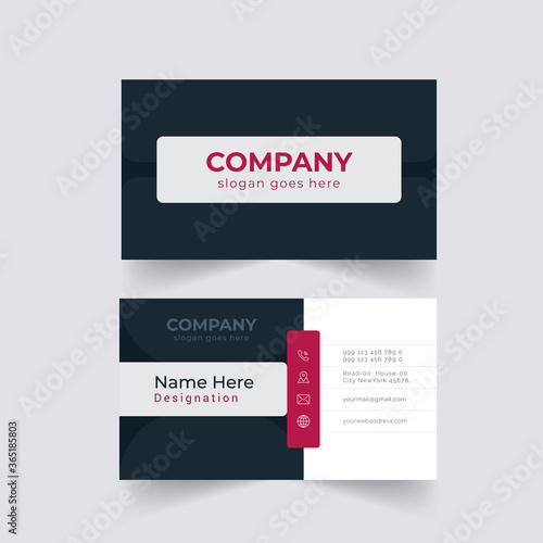 Abstract corporate Business Card Template.