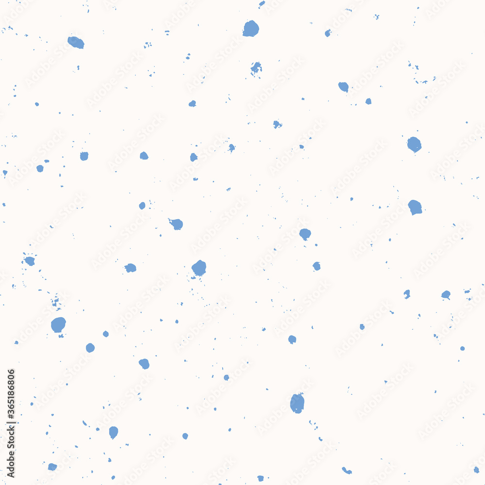 Chaotic uneven sprayed spots or dots seamless vector pattern. Hand drawn splash texture. Shades of blue spray on cream background. Tiny specks or blobs of various size abstract ornament for fabric Chaotic uneven sprayed spots or dots seamless vector pattern. Hand drawn splash texture. Shades of blue spray on cream background. Tiny specks or blobs of various size abstract ornament for fabric