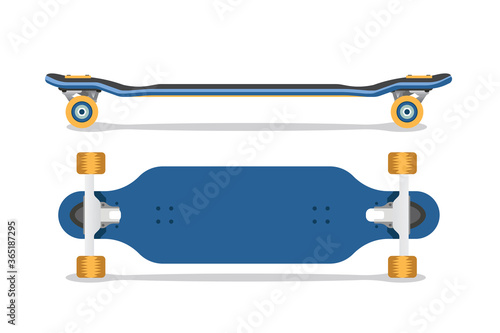 Skateboard vector illustration (Use for helmet, skateboards, stickers, t-shirt, decals typography,logos and design elements) photo