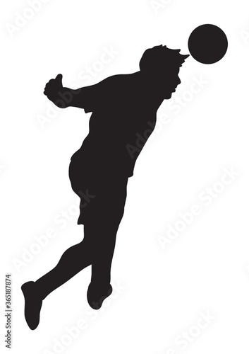 man playing football