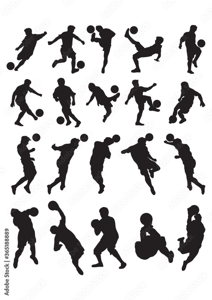 collection of man playing football