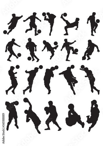 collection of man playing football