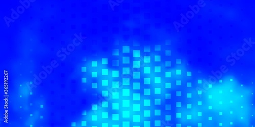 Light BLUE vector background with rectangles. Rectangles with colorful gradient on abstract background. Pattern for business booklets, leaflets © Guskova