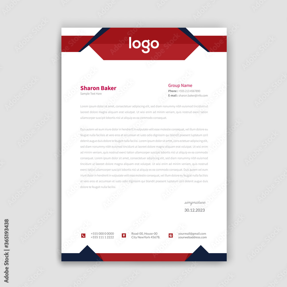 Unique style letter head templates for your Business.	