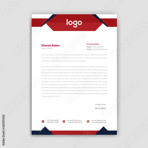 Unique style letter head templates for your Business.	