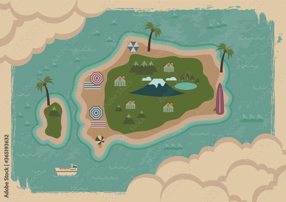 Fototapeta premium green island