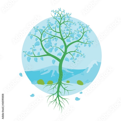 tree with fallen leaves