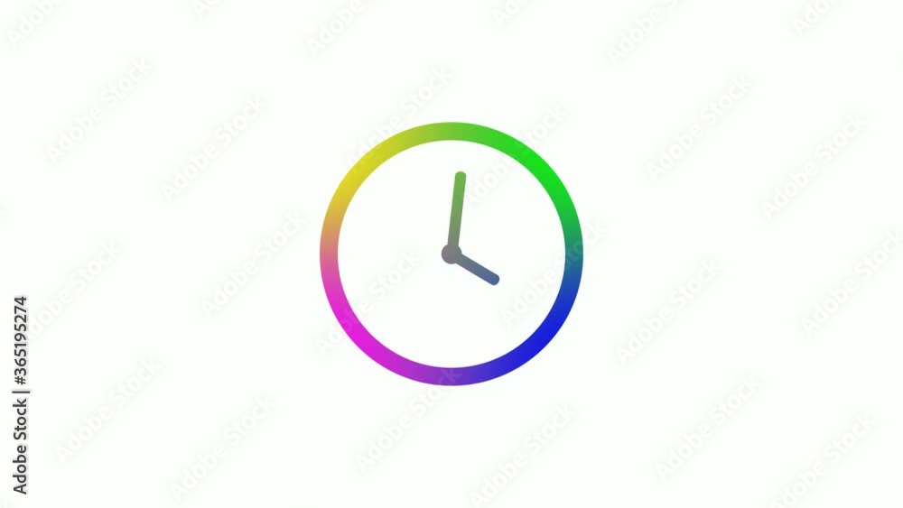 4 color gradient counting down clock animation without trick 4 color gradient counting down clock animation without trick