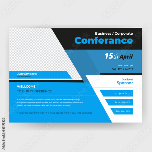 Business leadership Conference  flyer design.